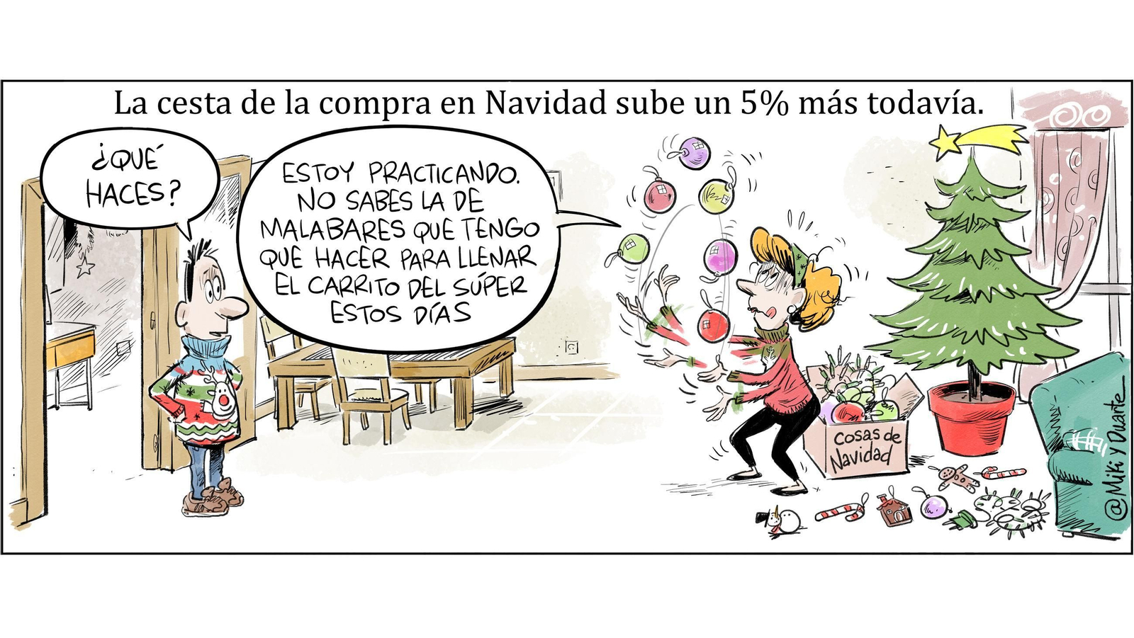 La cesta en Navidad