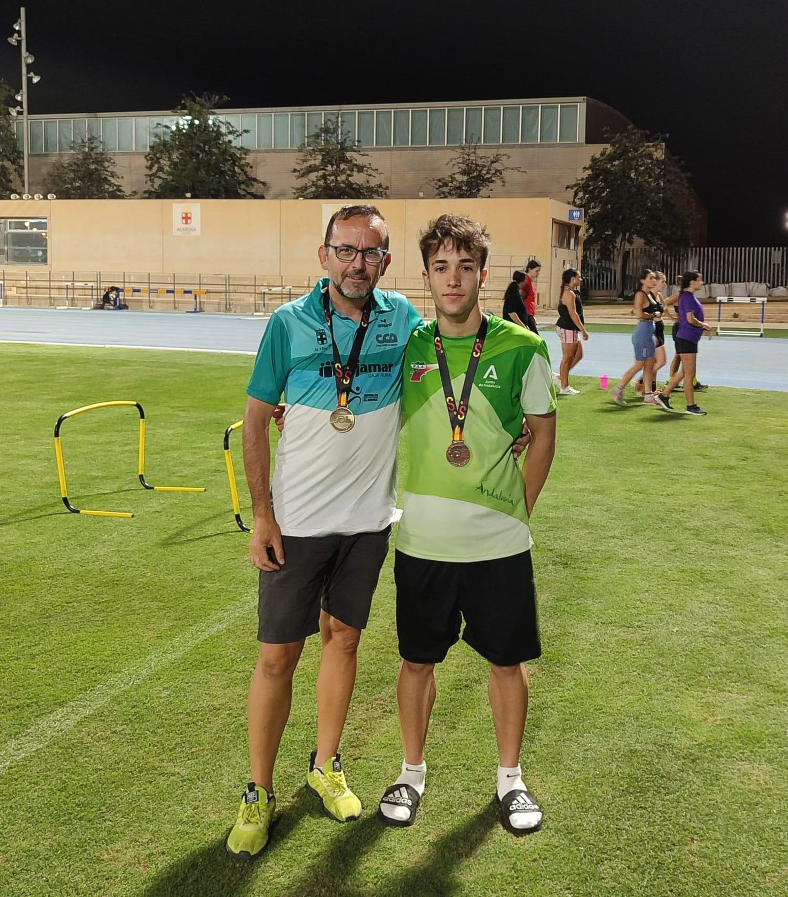 El almeriense entrena en el Anexo de los Juegos Mediterráneos.