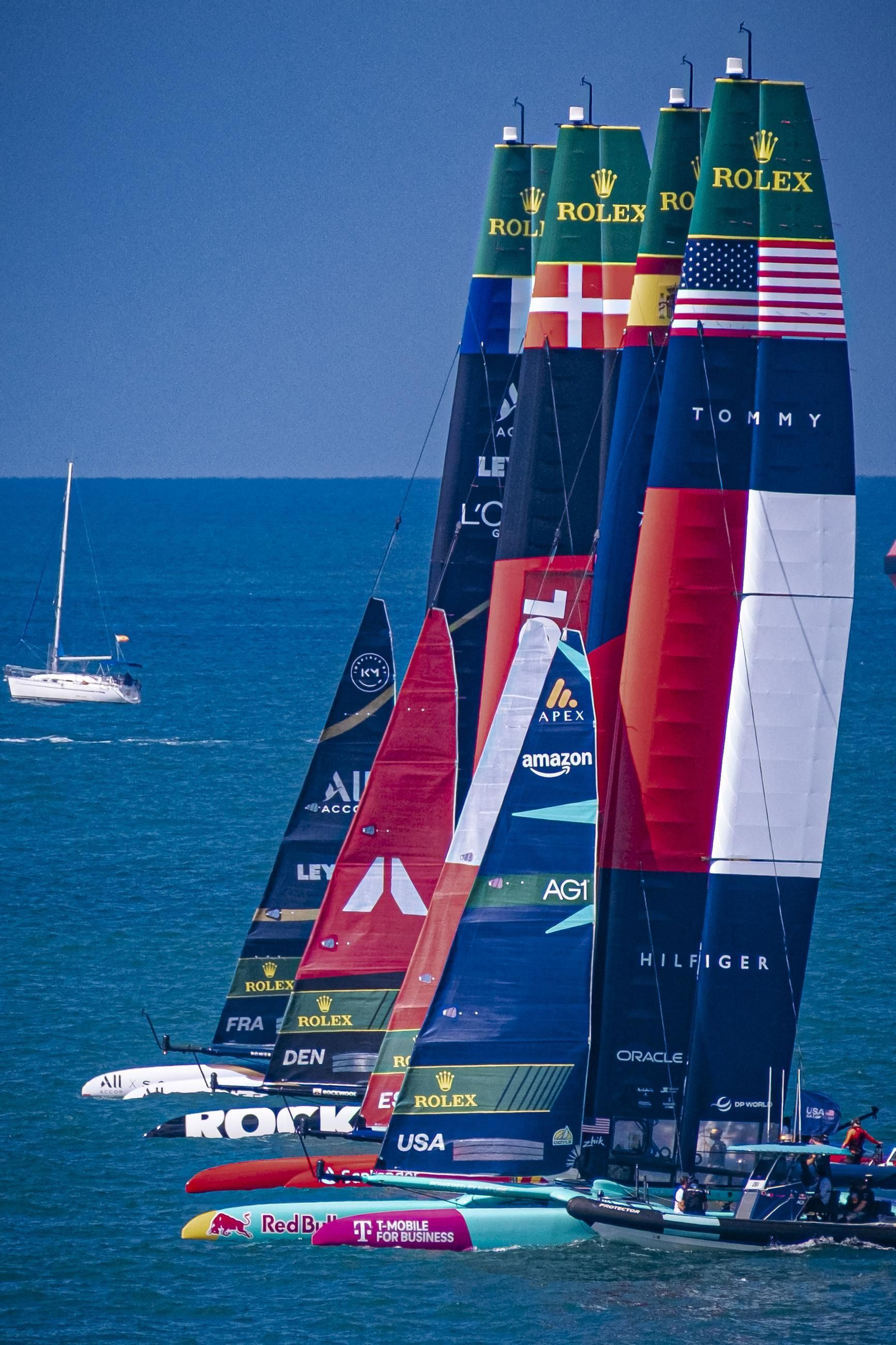 Las imágenes que dejó en Cádiz el domingo de Sail GP