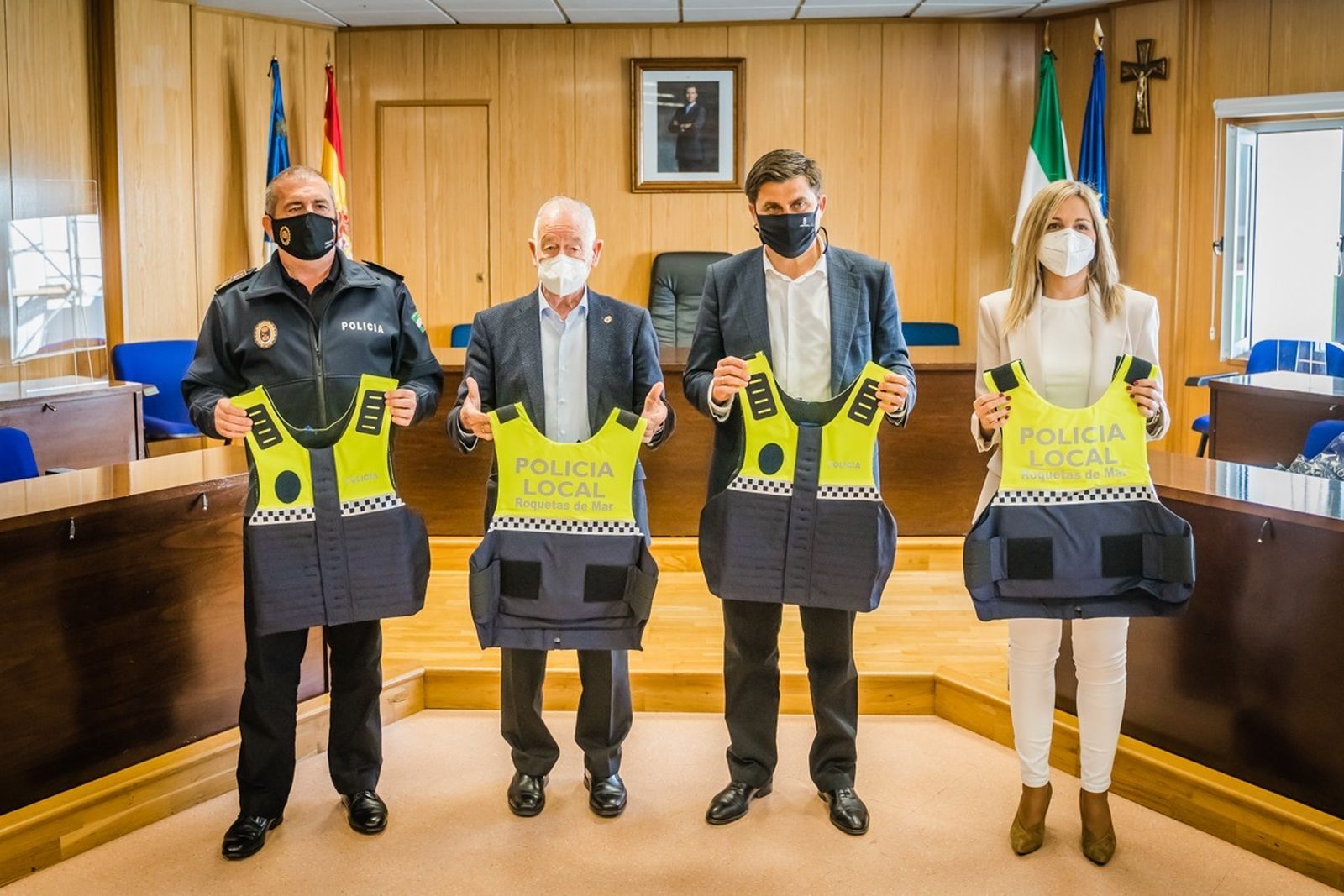 Recepción del nuevo material de seguridad.