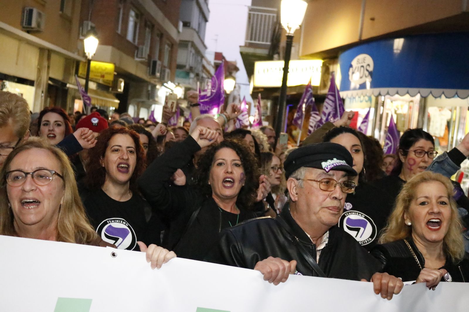 Imágenes de la manifestación por el Día de la Mujer en La Línea
