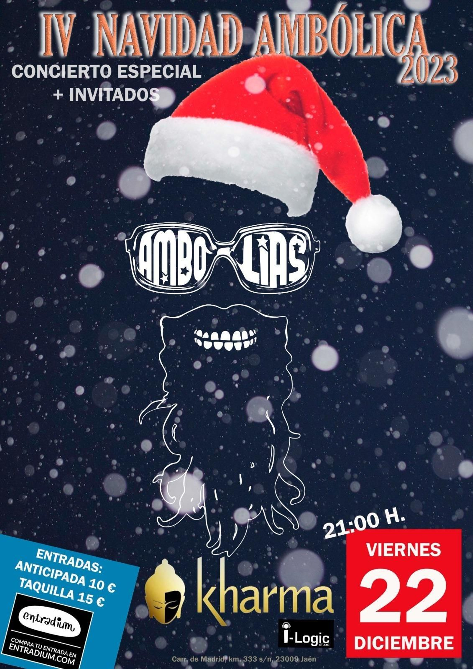 Cartel del concierto del 22 de diciembre en la Sala Kharma.