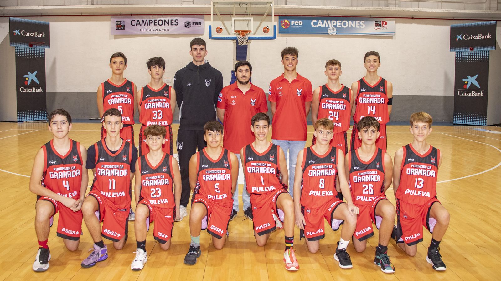 Plantilla del Fundación CB Granada infantil.