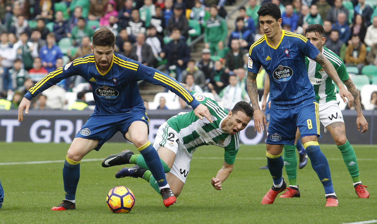 El Real Betis-Celta, en imágenes.