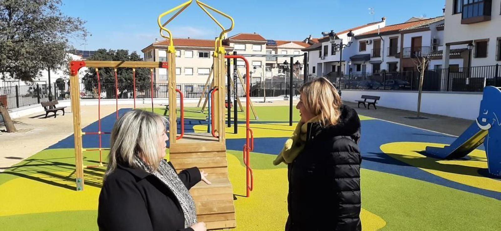 Sádaba y Hernández visitan el parque de Las Gabias