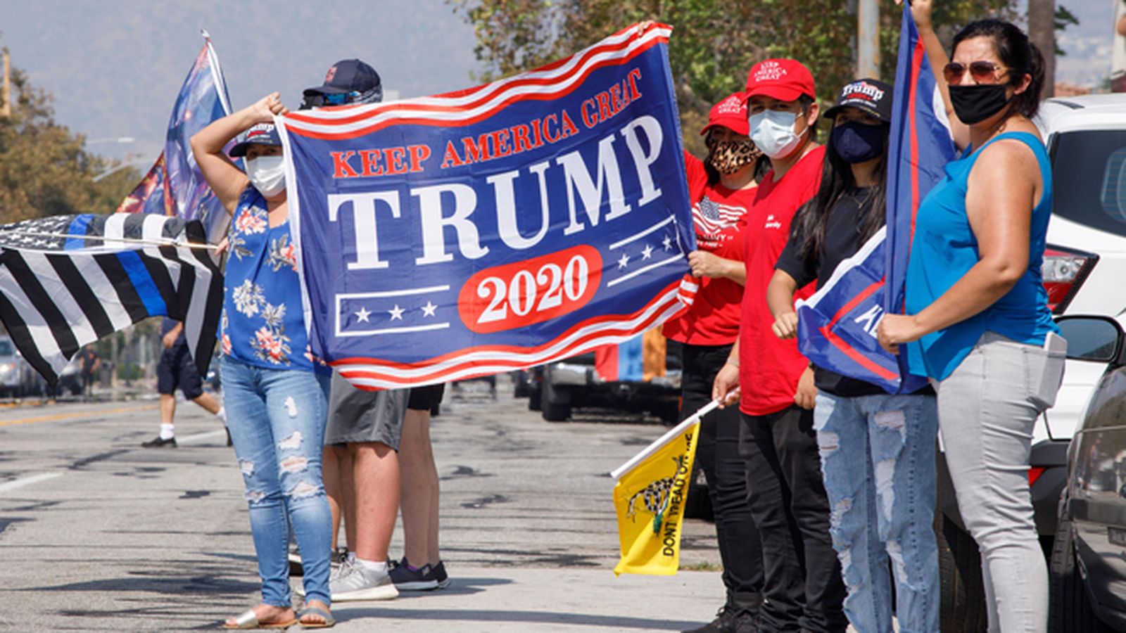 Simpatizantes de Donal Trump en las calles de Washington.