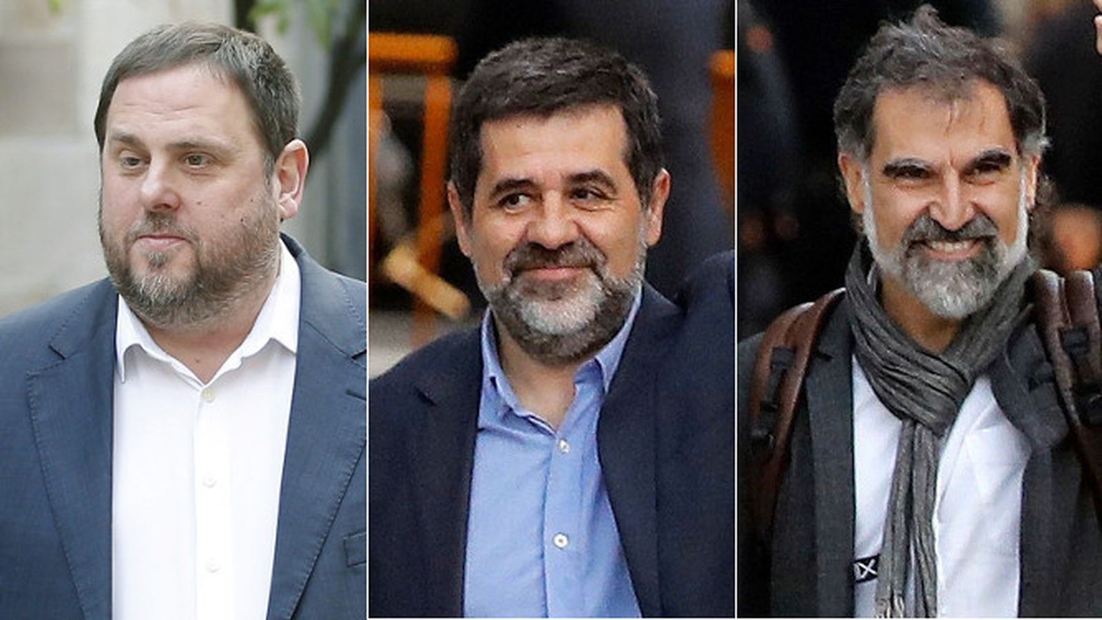 Junqueras, Sànchez y Cuixart.