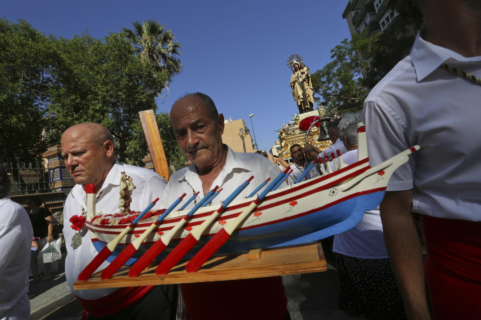 Las fotos de las procesiones de la Virgen del Carmen en Málaga