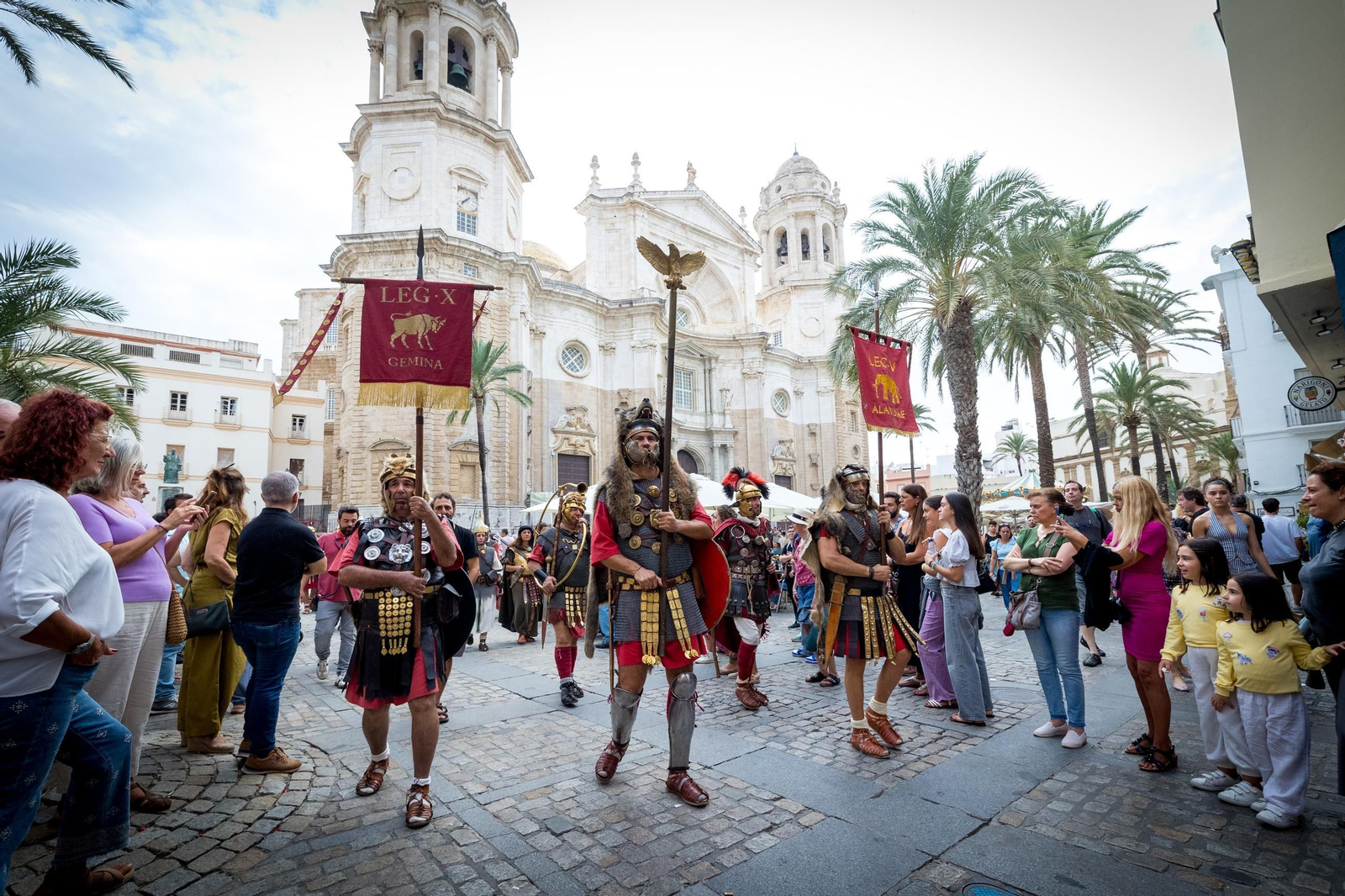 Las imágenes de la procesión del triunfo de Balbo el Menor en Cádiz Romana