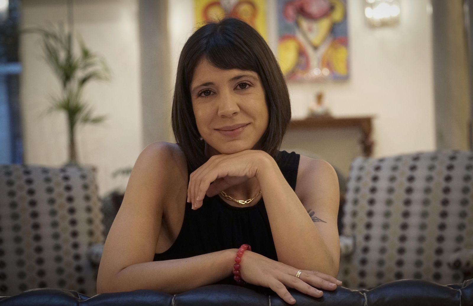 Axia de la Cruz ha presentado su libro este sábado en la librería Picasso de Granada.