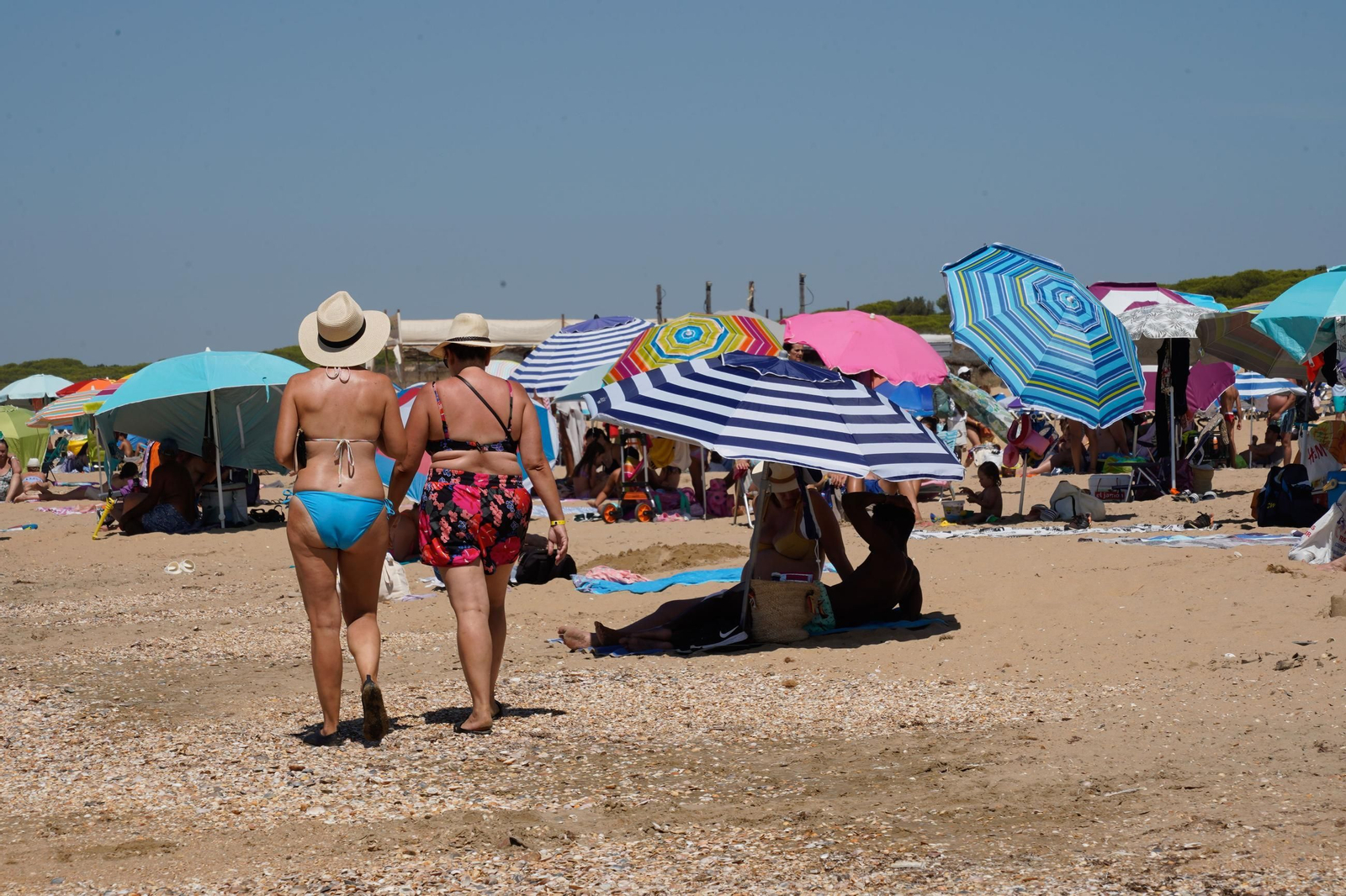 Imágenes de las playas de Huelva el sábado 17 de agosto