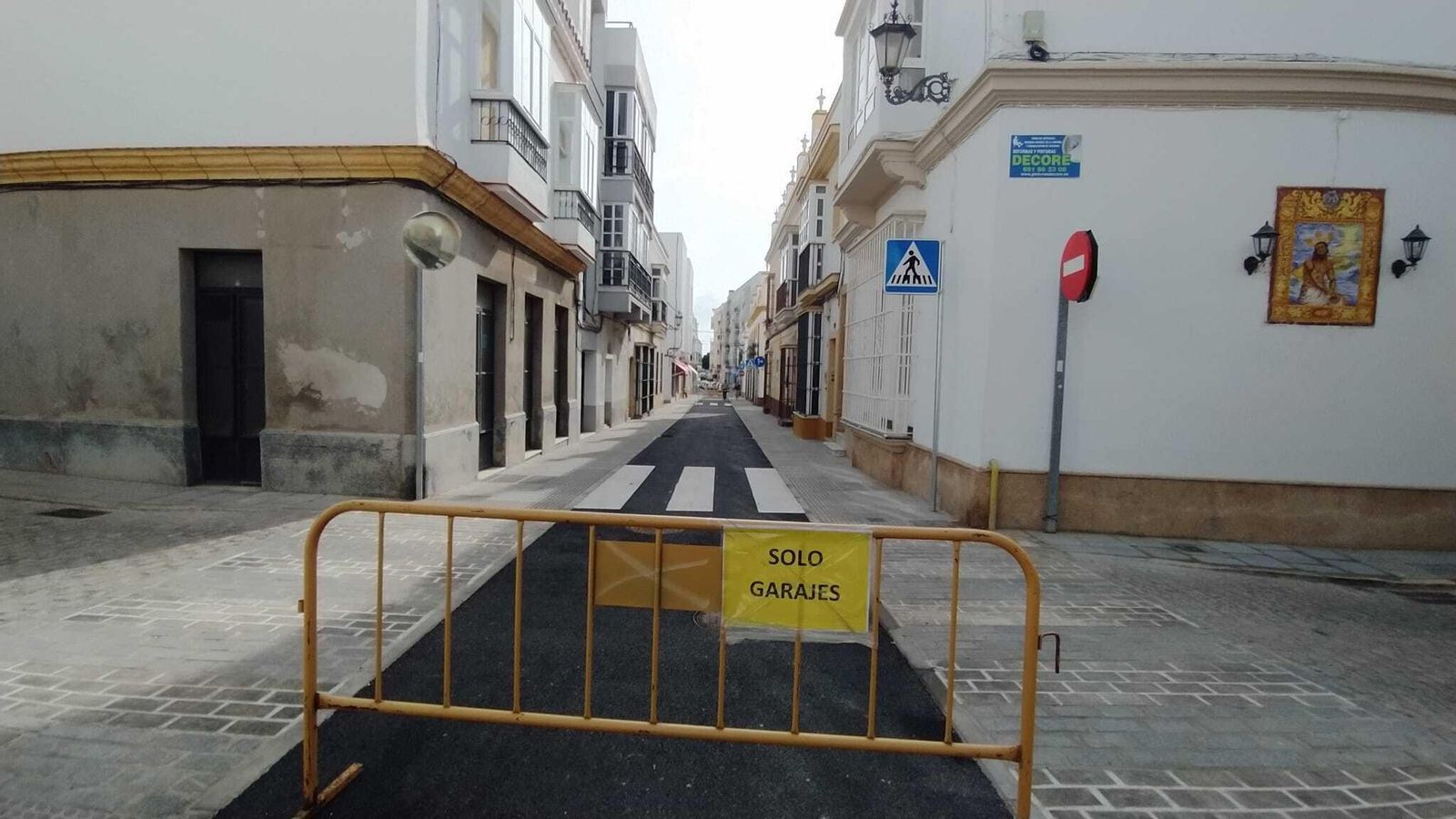 Calle Almirante Cervera, tras las obras de remodelación.