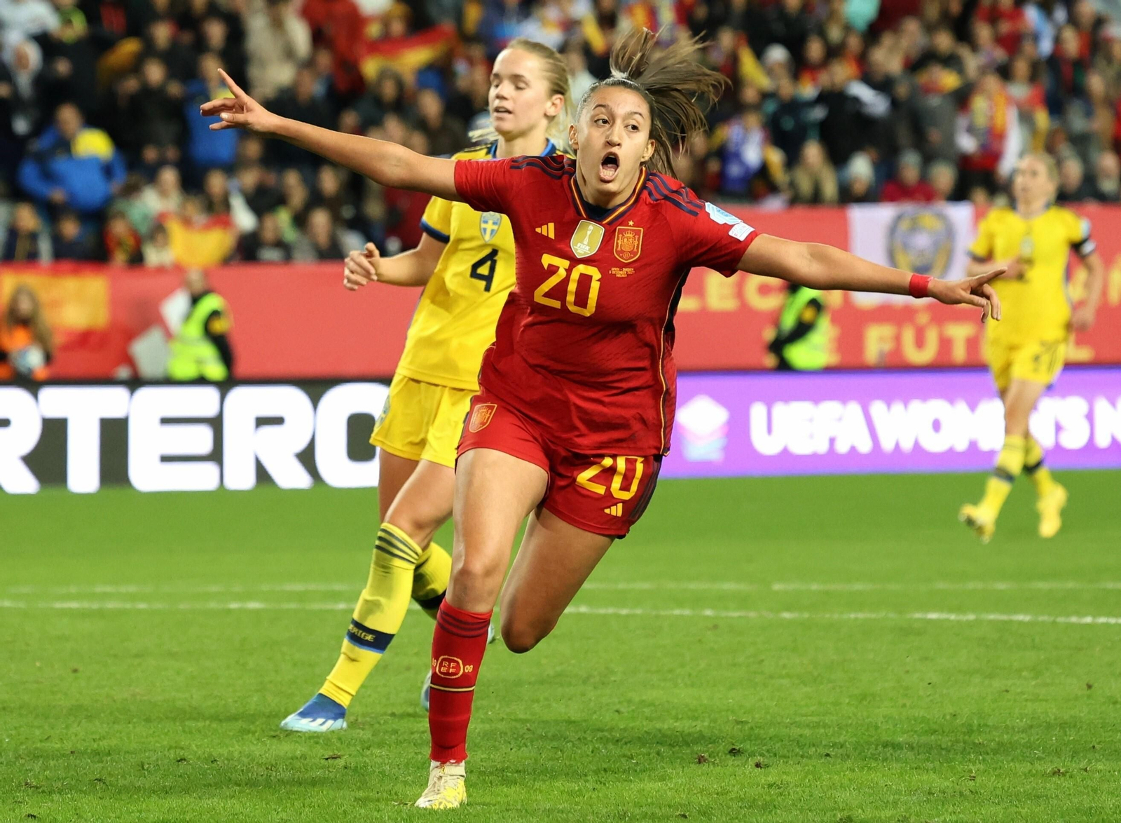 España-Suecia, en fotos