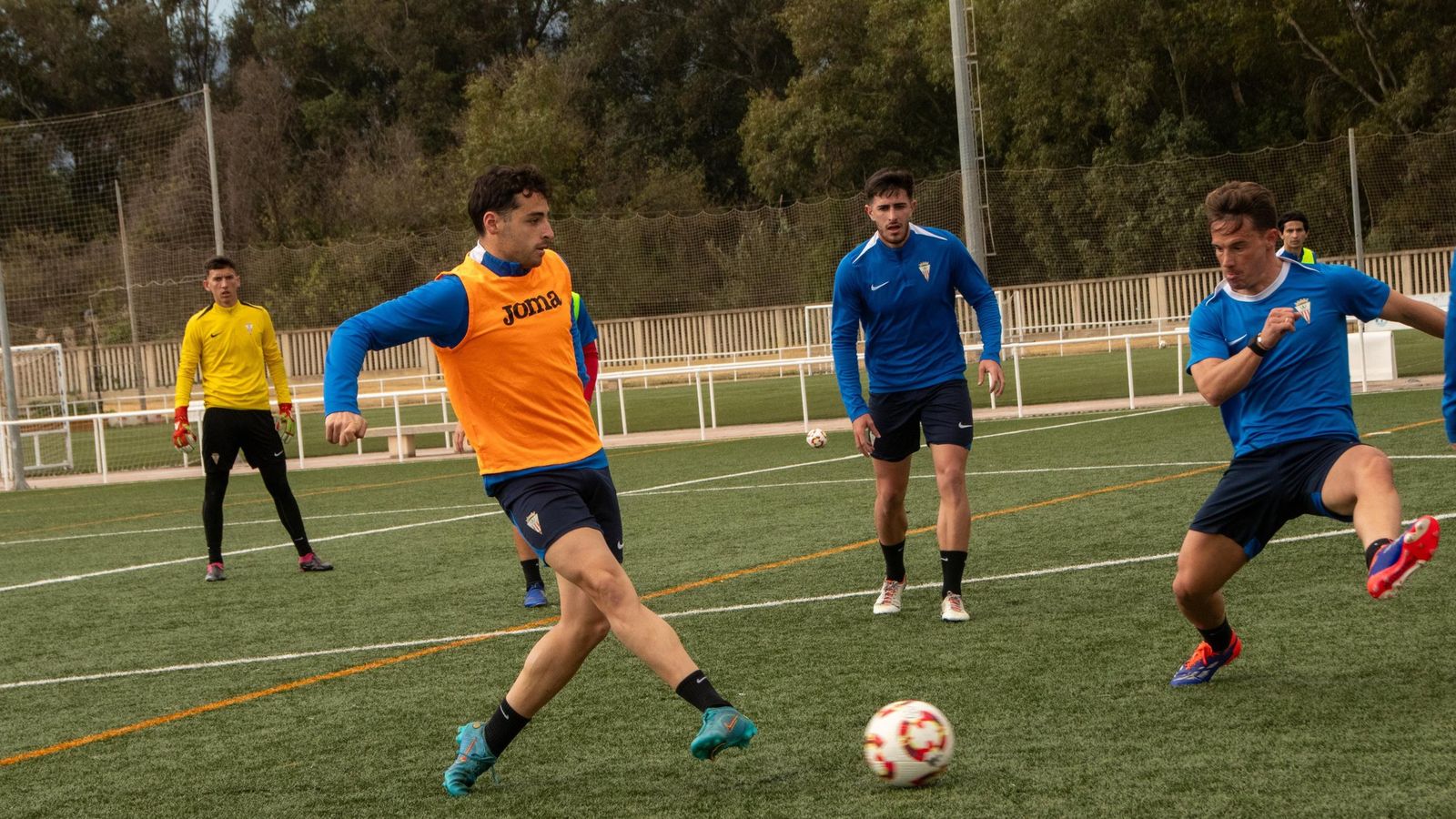 Entrenamiento del Algeciras esta semana.