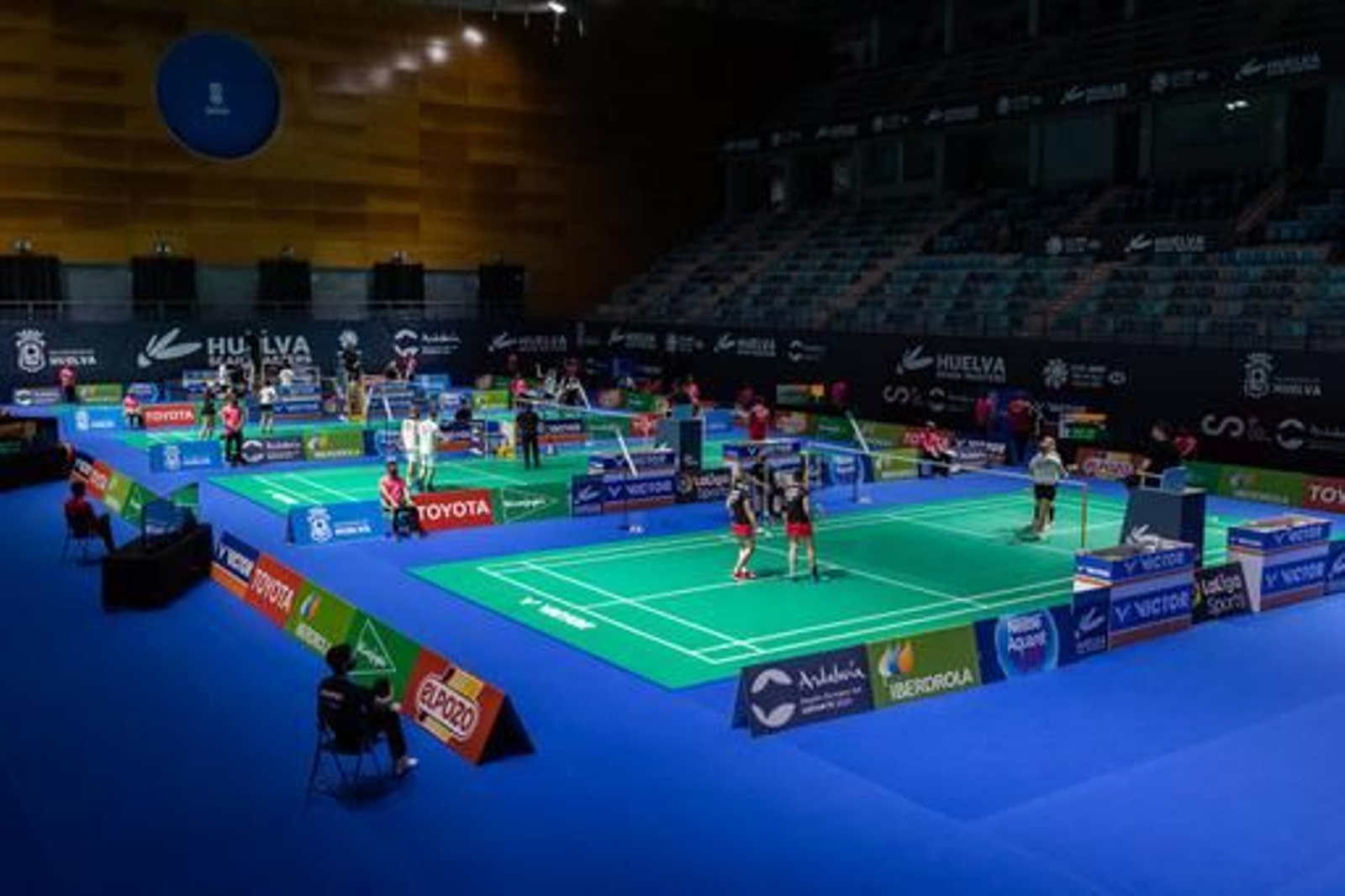 Un momento de la jornada inaugural del torneo en el Palacio de Deportes.