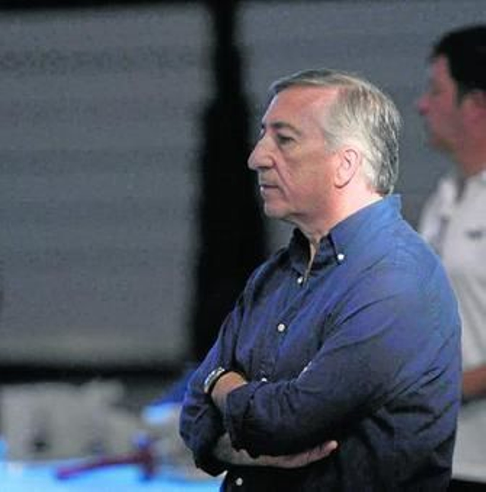 Miguel Soto, pensativo durante un partido.