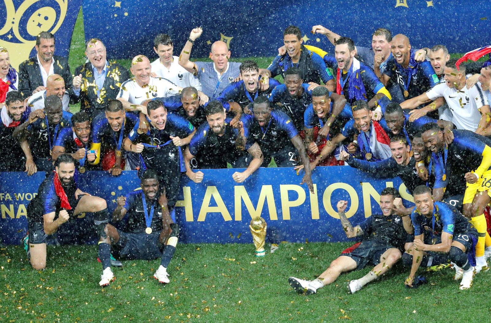 El Francia-Croacia de la final del Mundial de Rusia, en imágenes