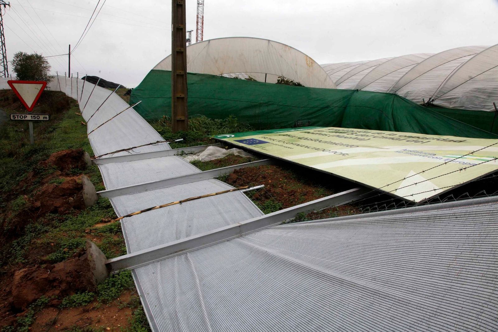 Imágenes de los destrozos de la tormenta Elsa en la costa de Huelva