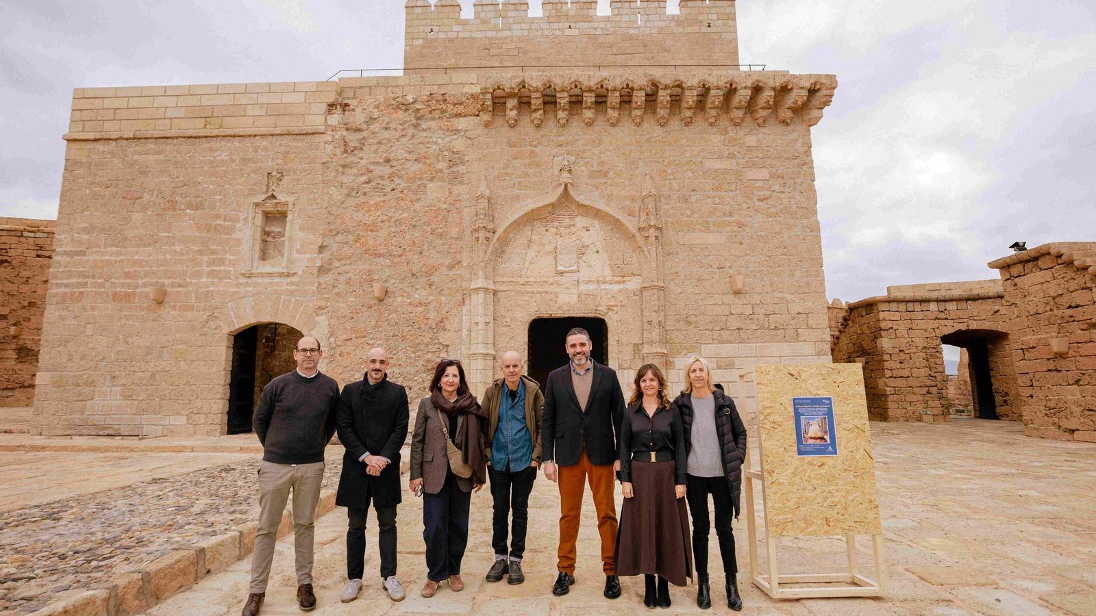 Juan José Alonso y Juan María Rodríguez en la Alcazaba.