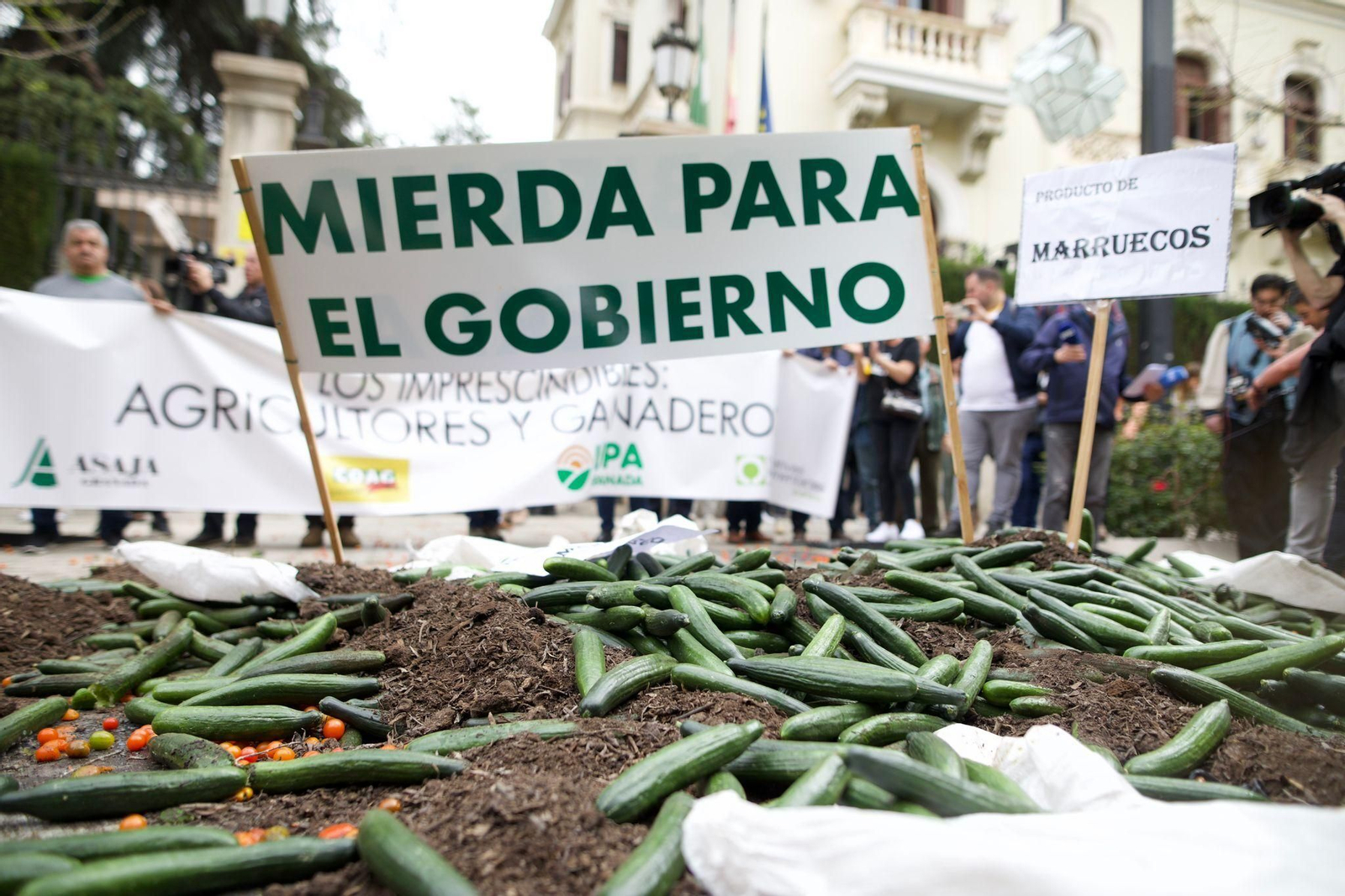 Las mejores fotos de la tractorada de Granada de este Viernes de Dolores