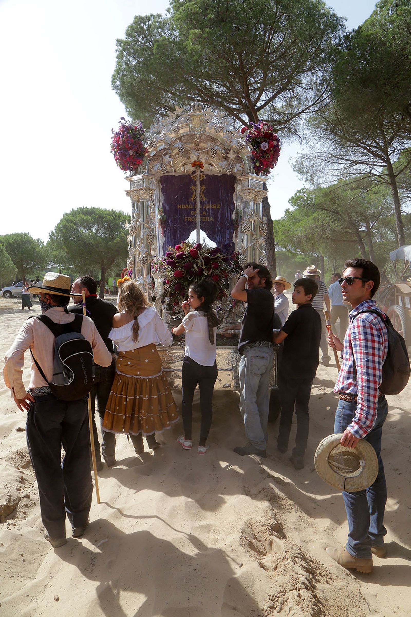 Las imágenes de la segunda jornada de camino de la Hermandad de Jerez