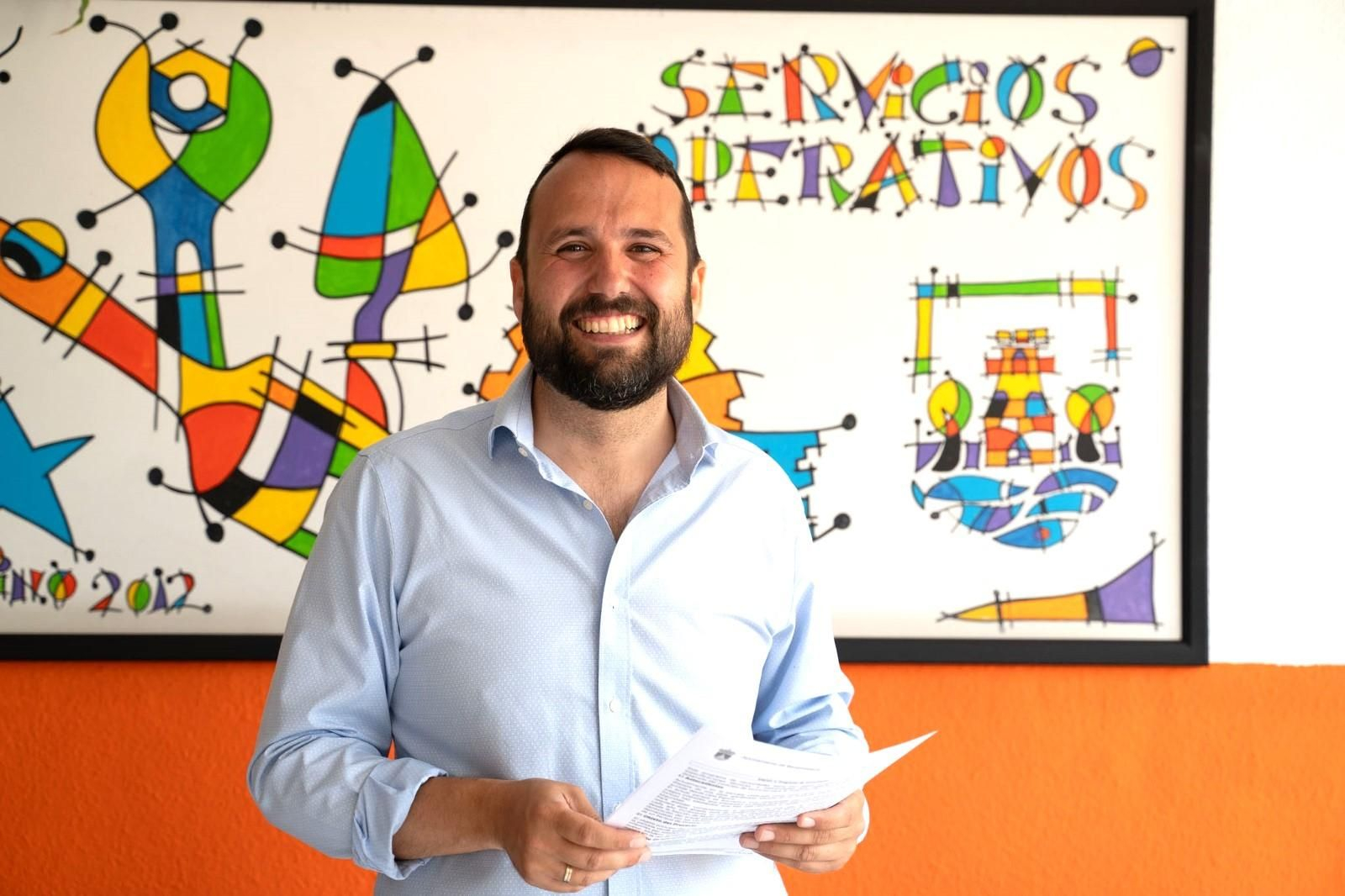 El edil de Parques y Jardines, Juan Olea.