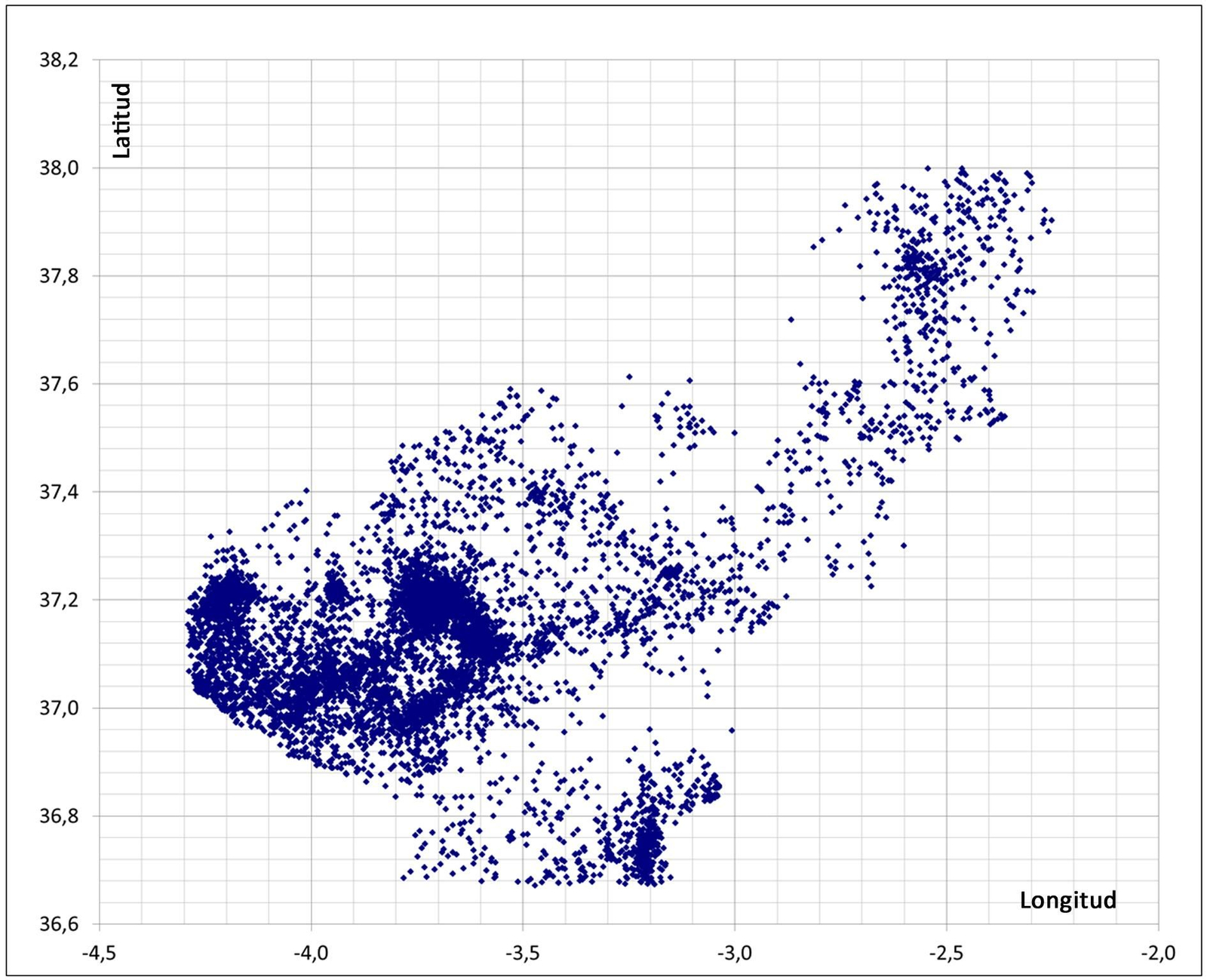 Dibujando la provincia de Granada… ¡con terremotos!