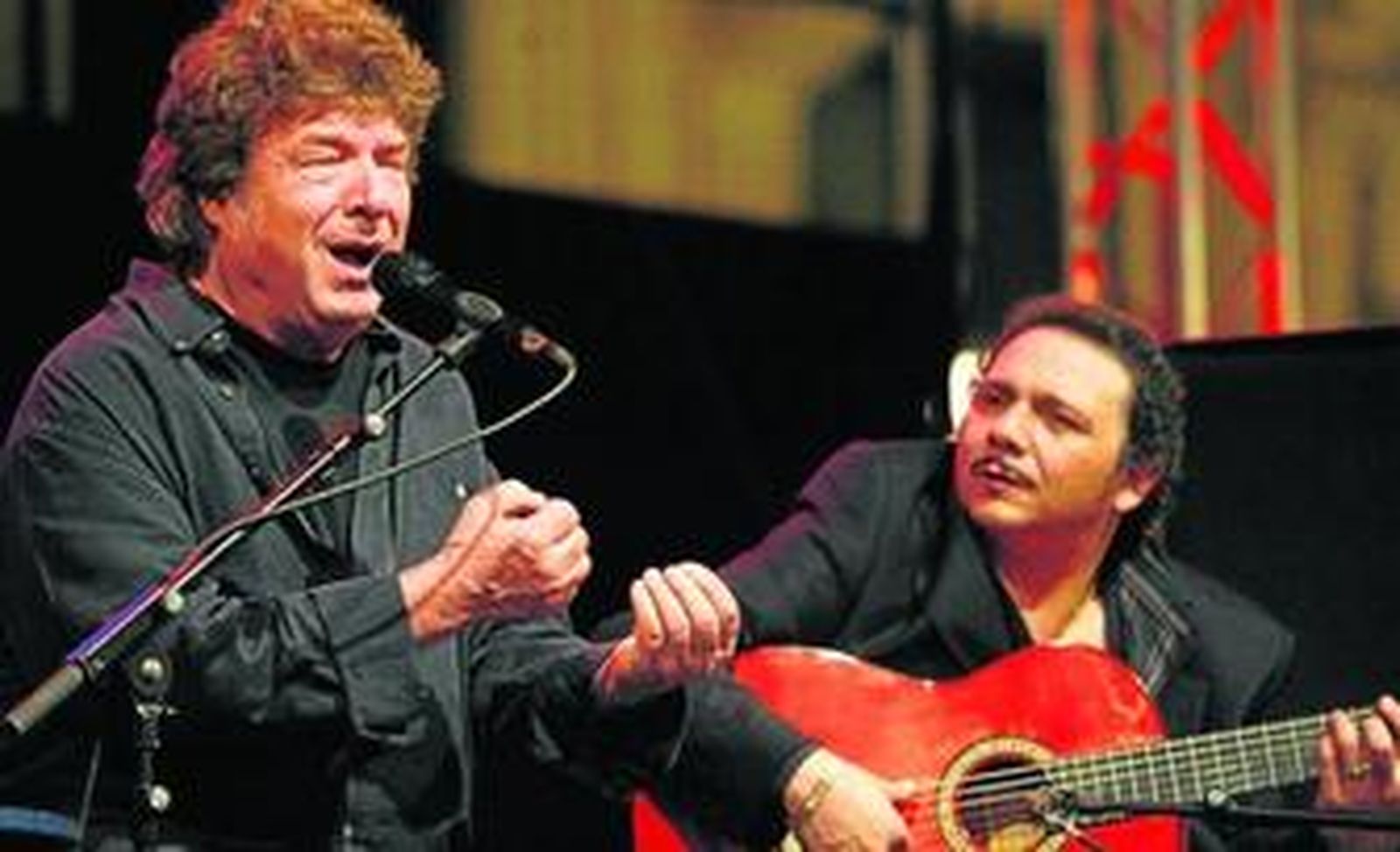 Enrique Morente, al comienzo de su actuación.