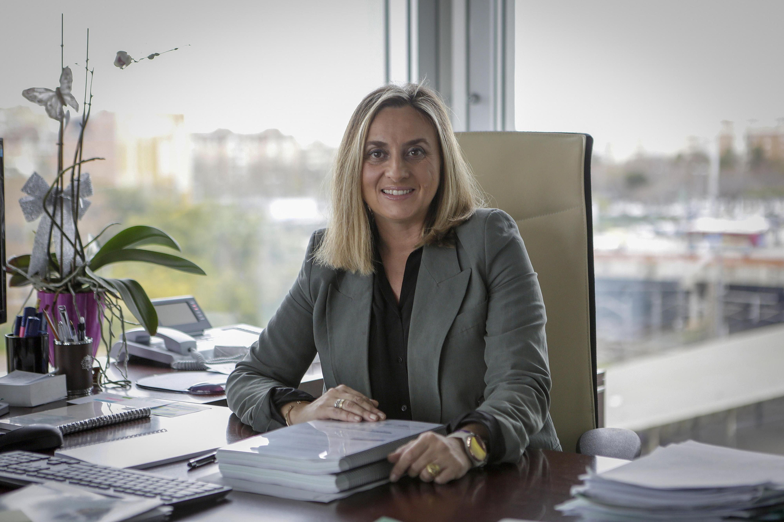 Marifrán Carazo, consejera de Fomento, en su despacho.