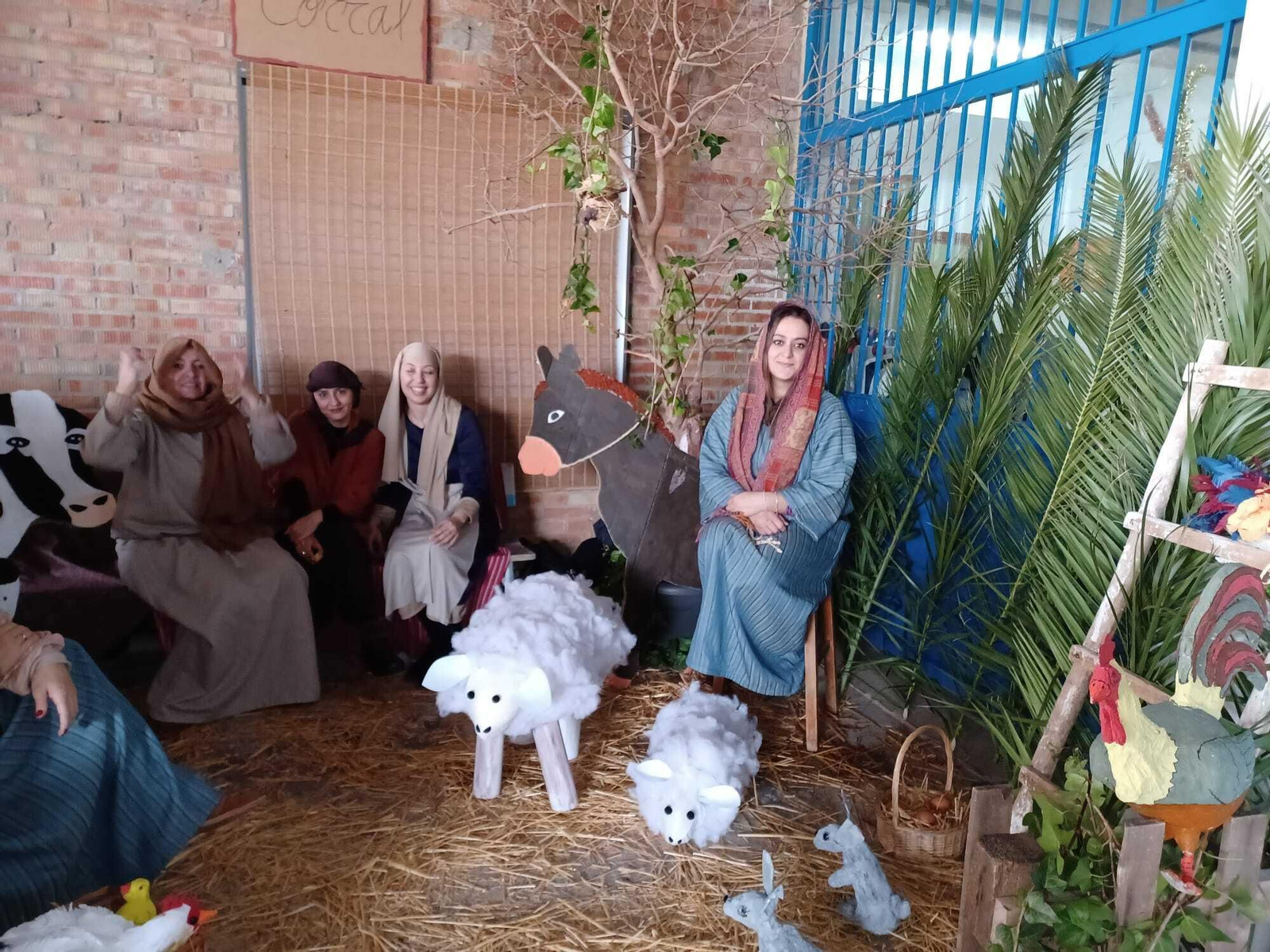 Belén viviente en el CEIP Manuel de falla