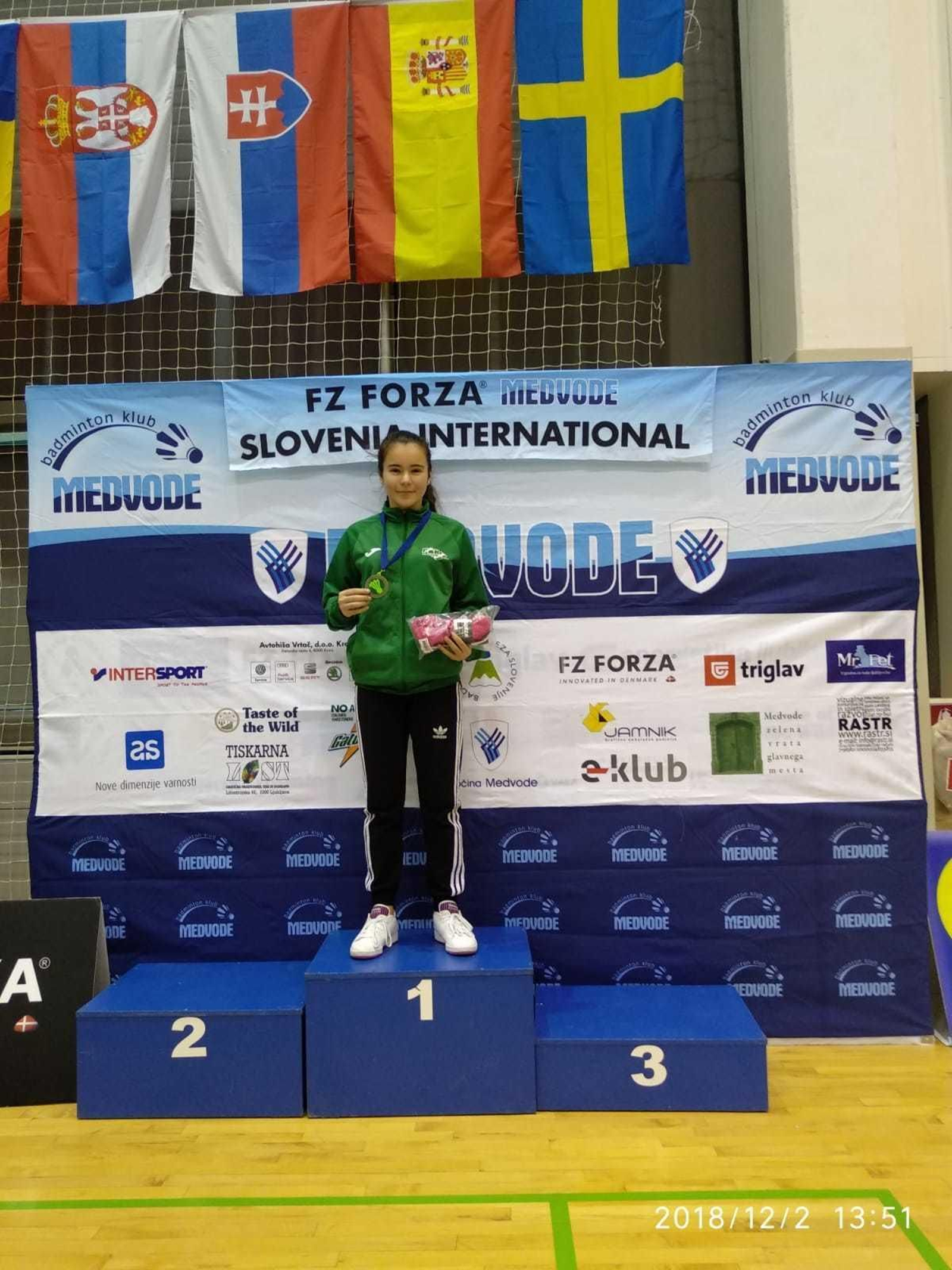 Cristina Teruel obtuvo medalla en el torneo disputado en Eslovenia