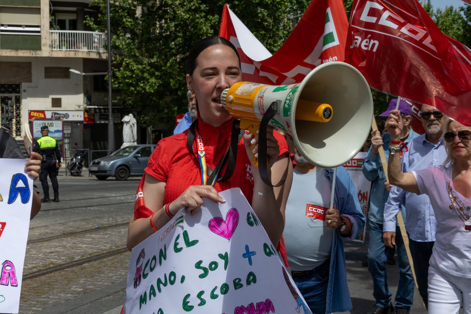 Manifestación convocada por el 1º de Mayo