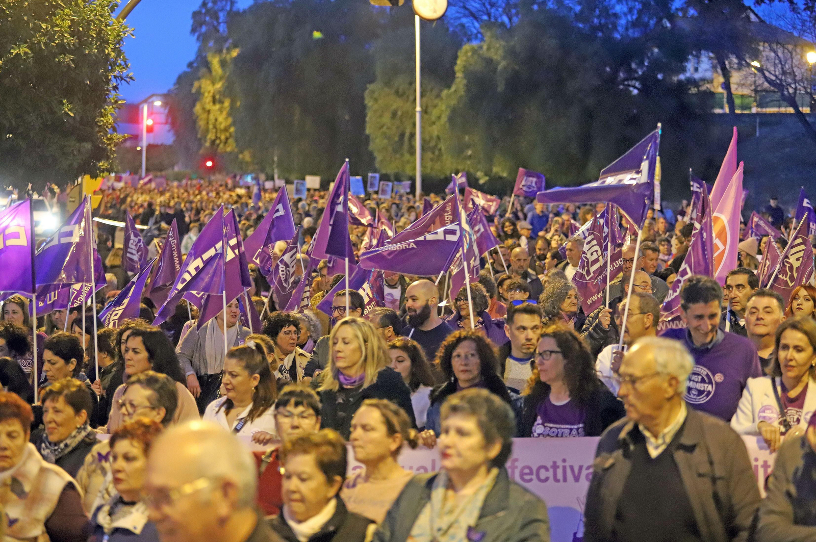 Imágenes de la manifestación del 8 de marzo, Día Internacional de la Mujer
