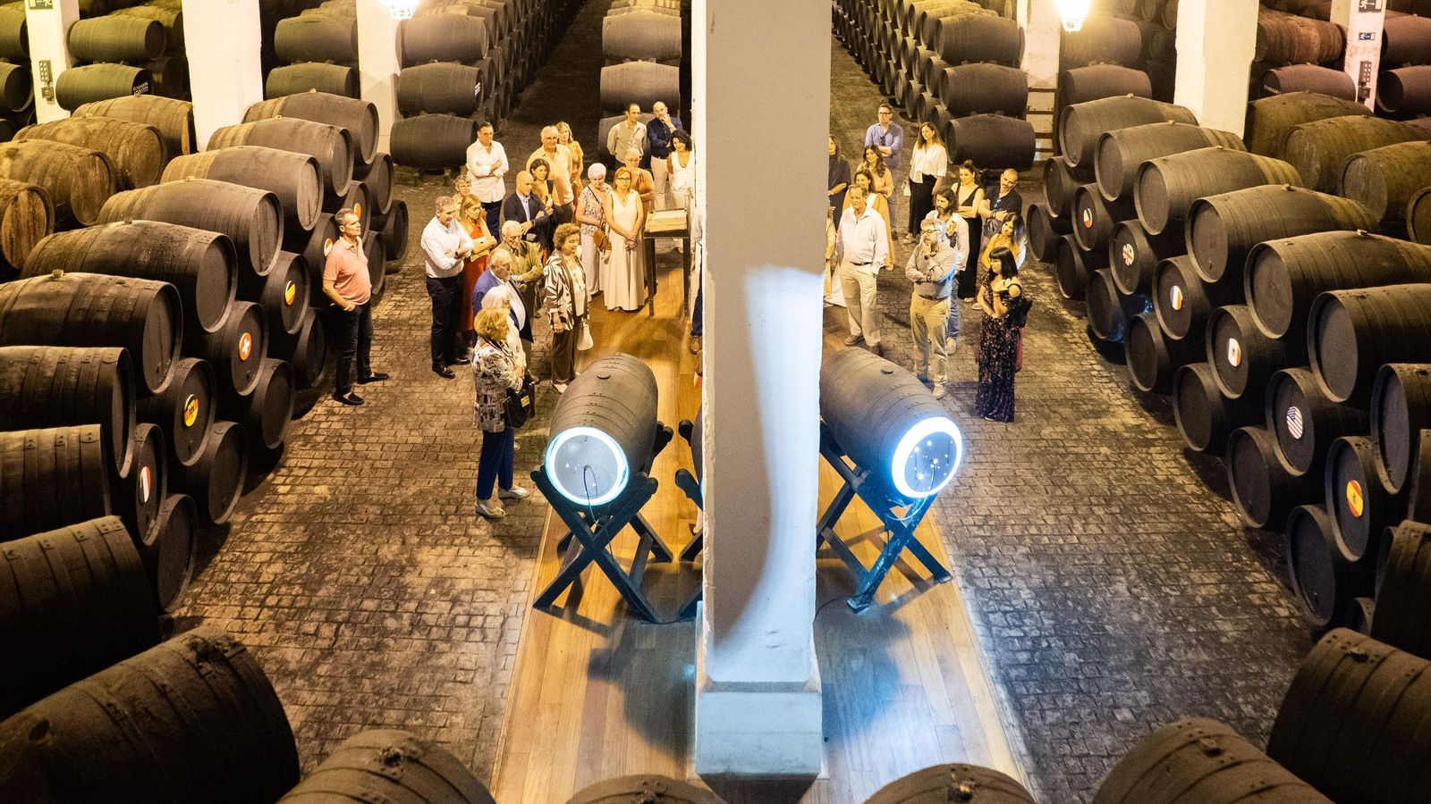 La visita guiada por la bodega.