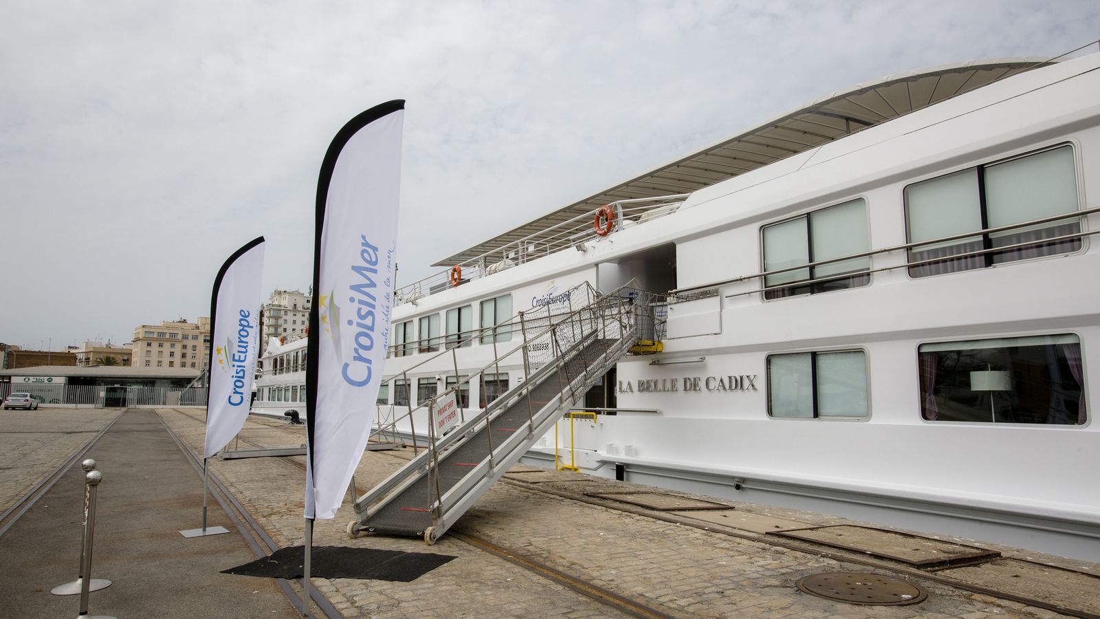 La ‘Belle de Cadix’, atracado ayer por la mañana en el puerto de Cádiz.