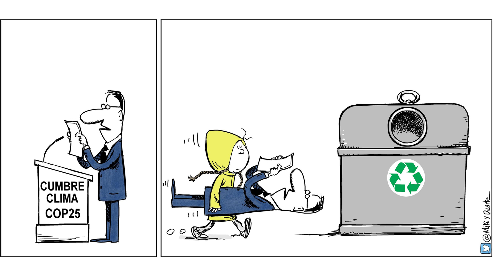 Diciembre. Greta Thunberg en la Cumbre del Clima.