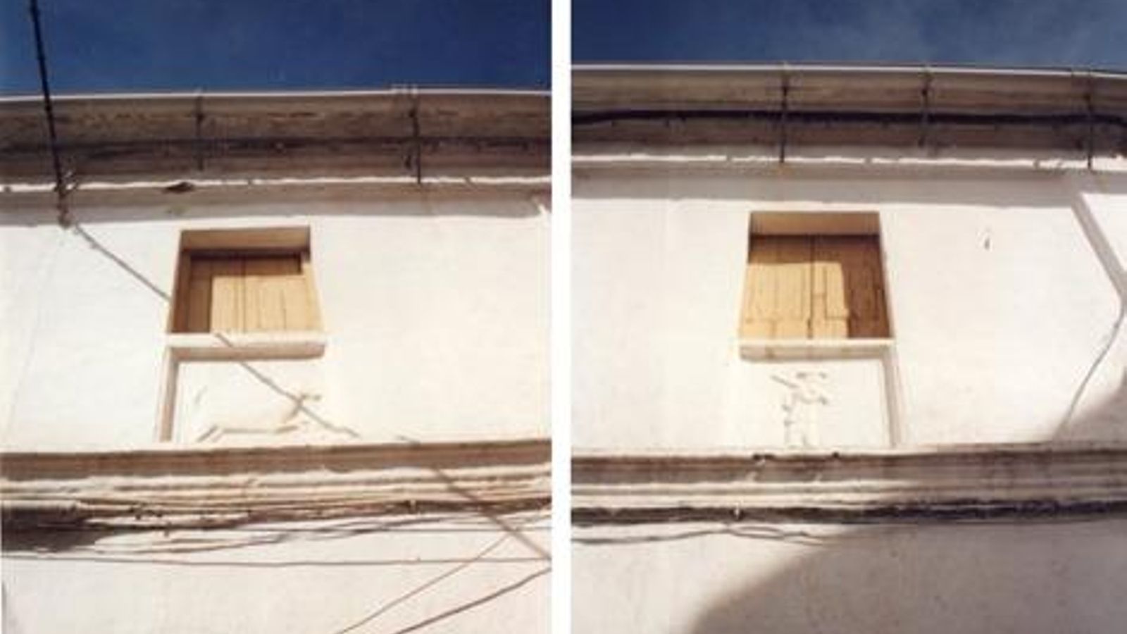 Antepechos con motivos cinegéticos en una casa de la calle de la Plata, desgraciadamente ya desaparecida.