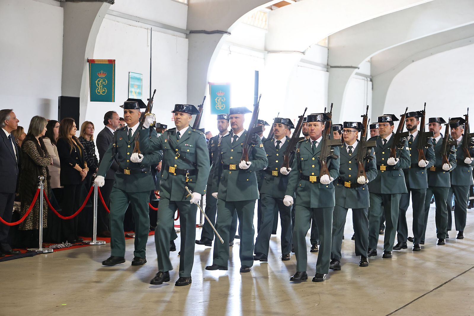 Imágenes de la jura del cargo de Julio Serrano Checa como Jefe de la Comandancia de la Guardia Civil de Huelva