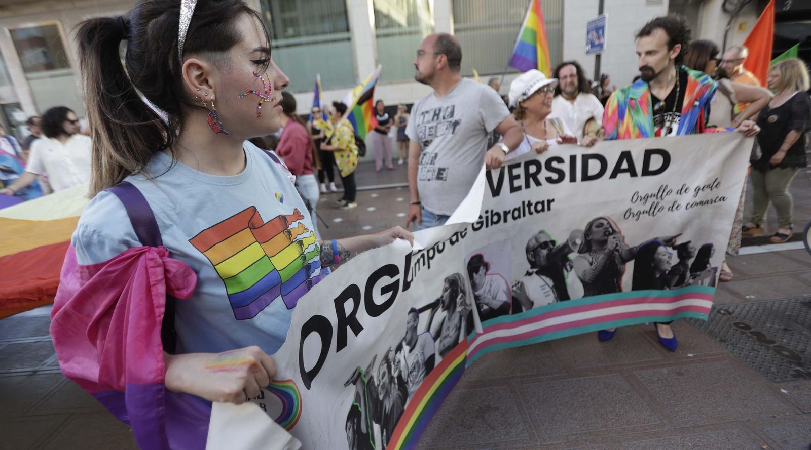 Manifestación por el Día del Orgullo LGTBIQ+ en La Línea