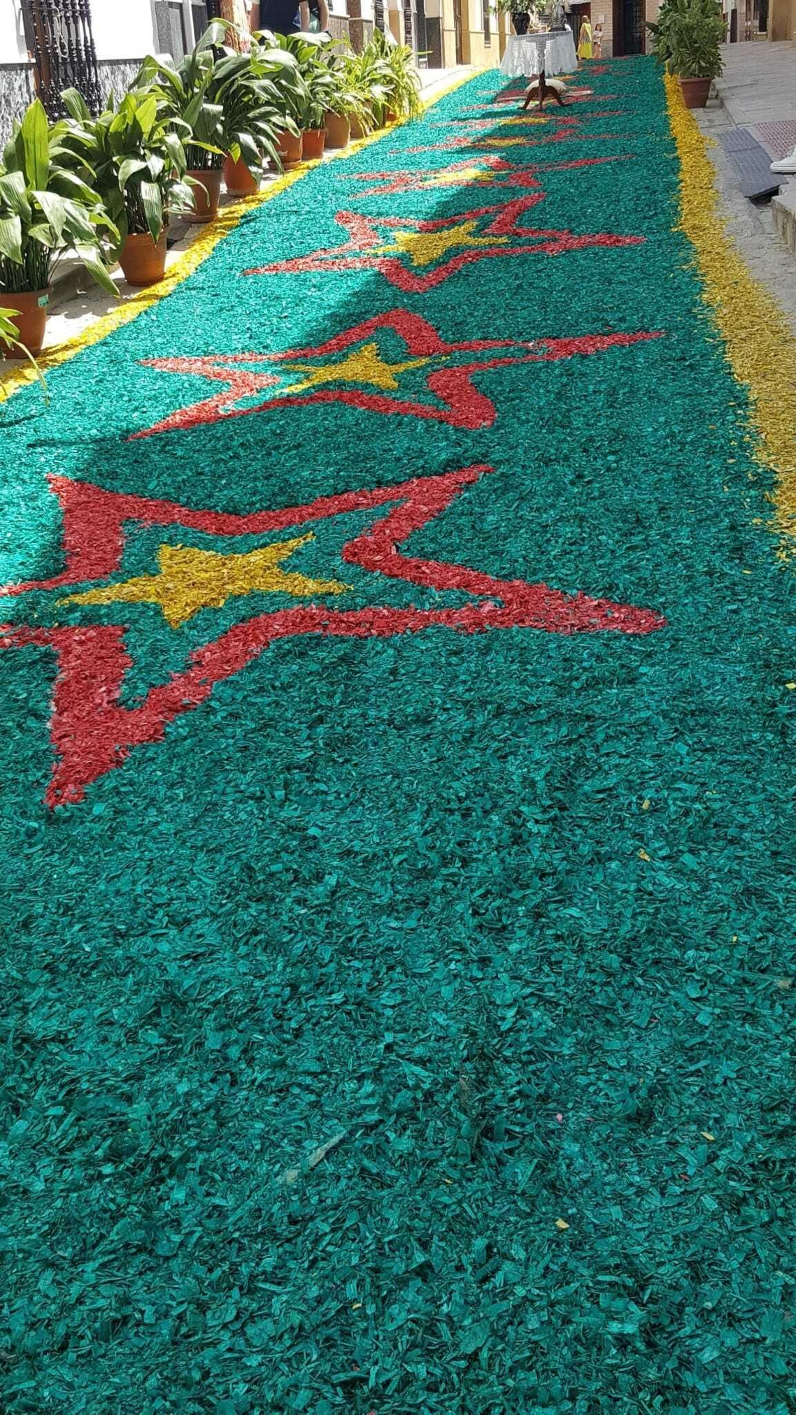 Las imágenes de las espectaculares alfombras del Corpus Christi de Valenzuela