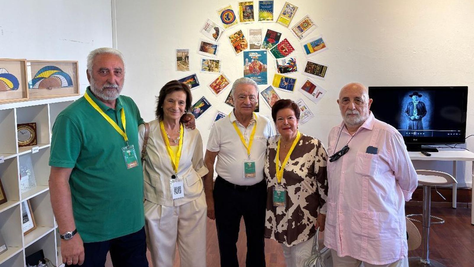 Antonio Fernández-Repeto, Charo Nuche, Manuel Granado, Charo Barea y Paco Garrido, durante la presentación en el Baluarte de la Candelaria.