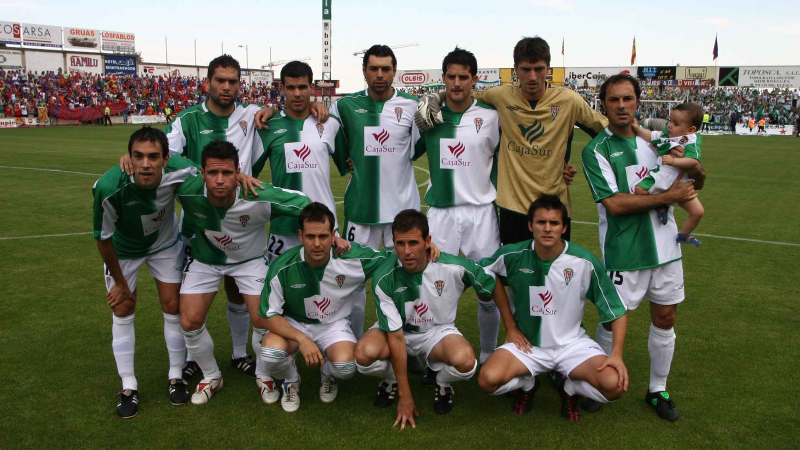 Formación inicial del Córdoba CF en junio de 2007 en Huesca.