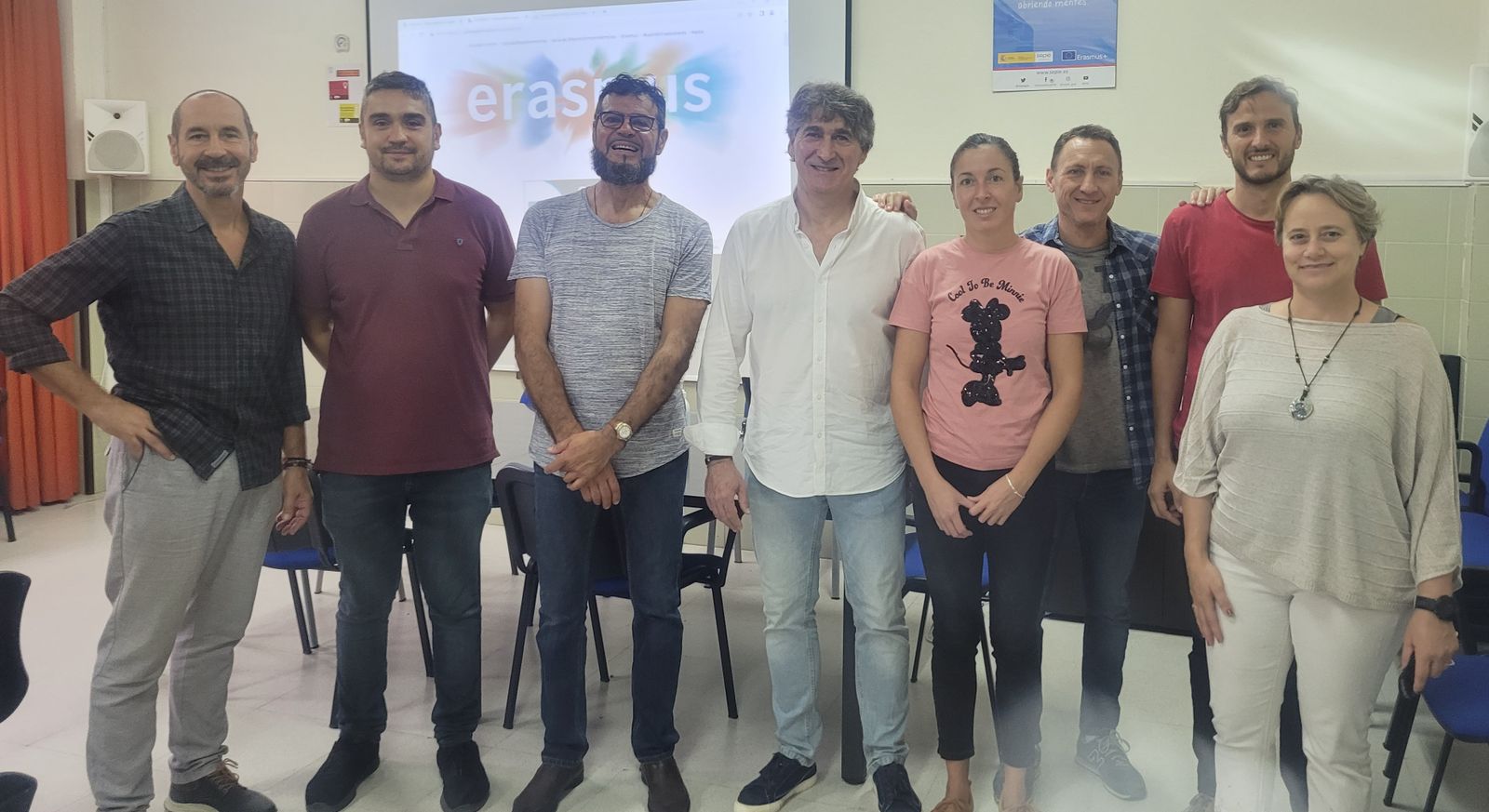 Una visita del profesor del centro de Marsella al instituto portuense.