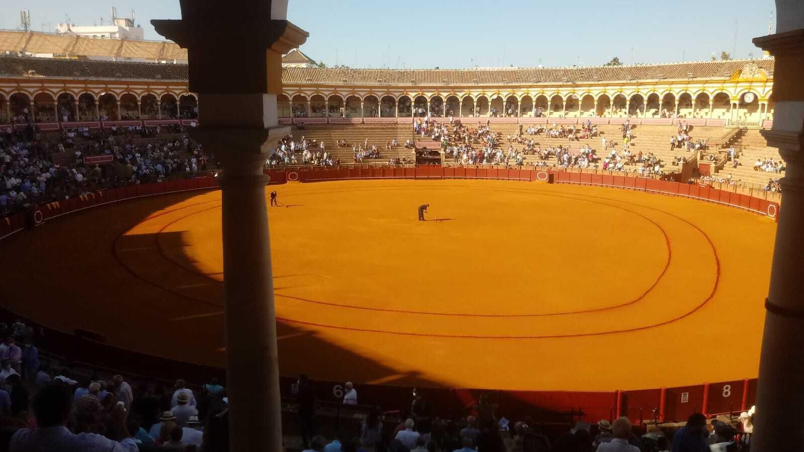 Aspecto de la Maestranza este domingo.