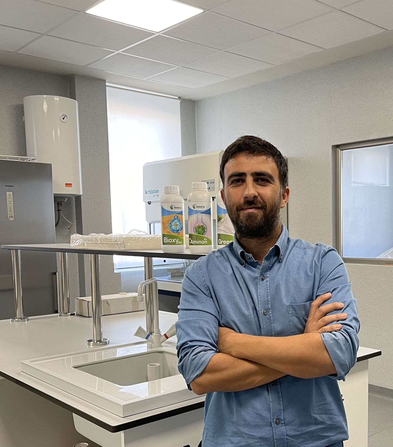 José Carlos Sánchez Gálvez, en las instalaciones de MAFA.