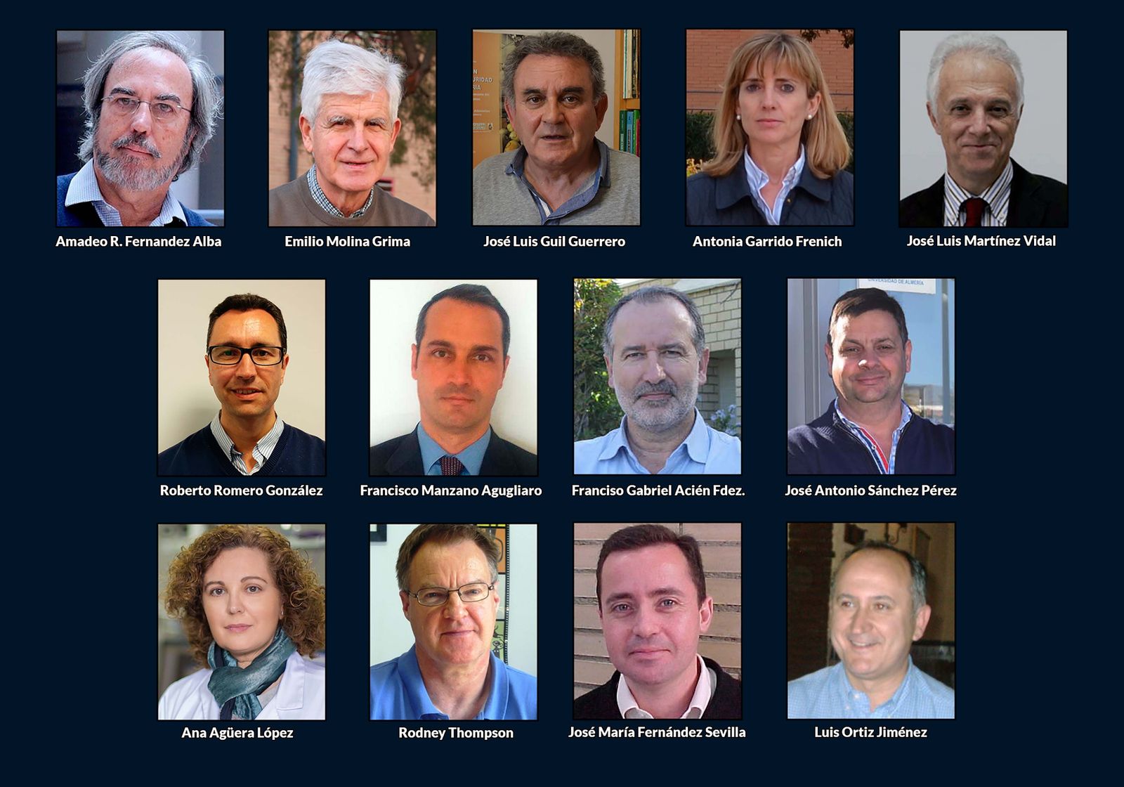 Los 13 investigadores de la UAL más influyentes.