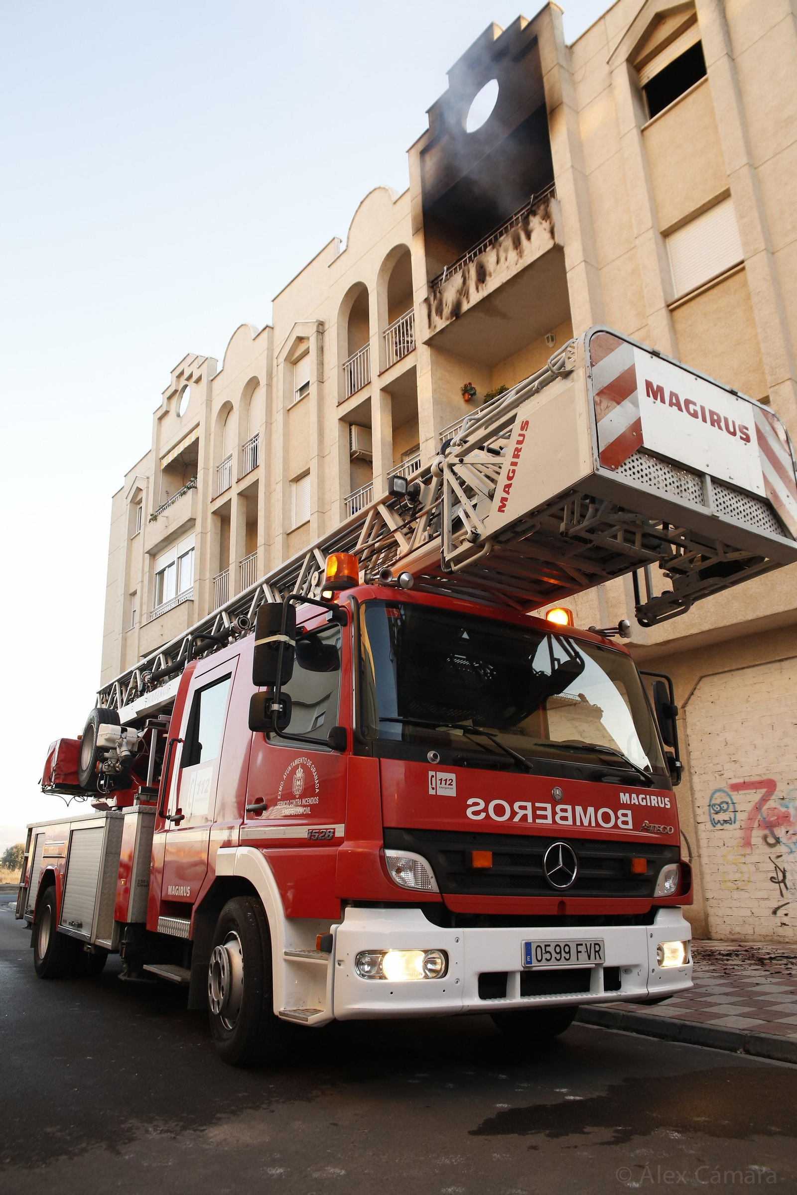 Fallece un bebé de seis meses por el incendio de un brasero en Albolote