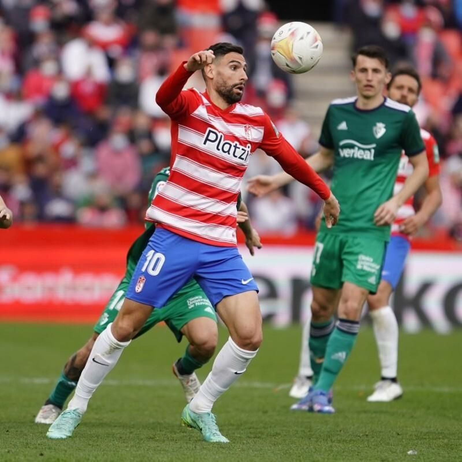 Antonio Puertas, en el partido del Granada CF ante Osasuna