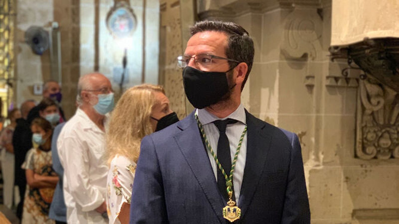 Javier Botella, en la Iglesia Mayor Prioral.