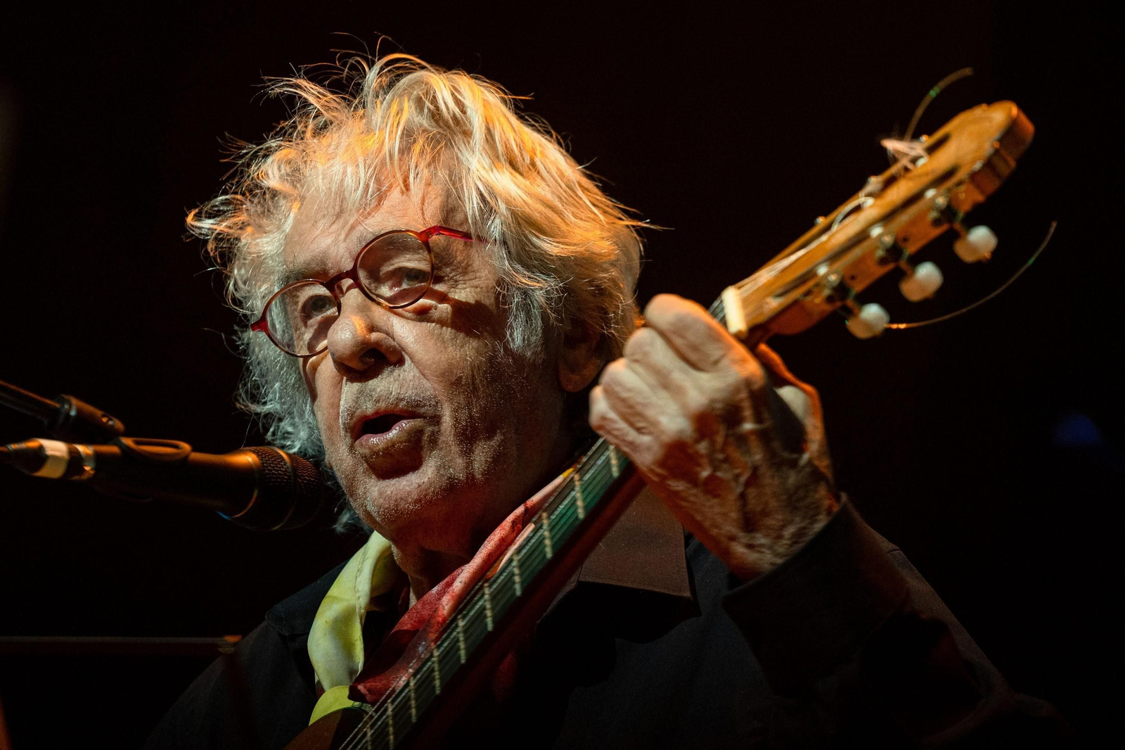 El cantautor Paco Ibáñez, durante una actuación reciente.